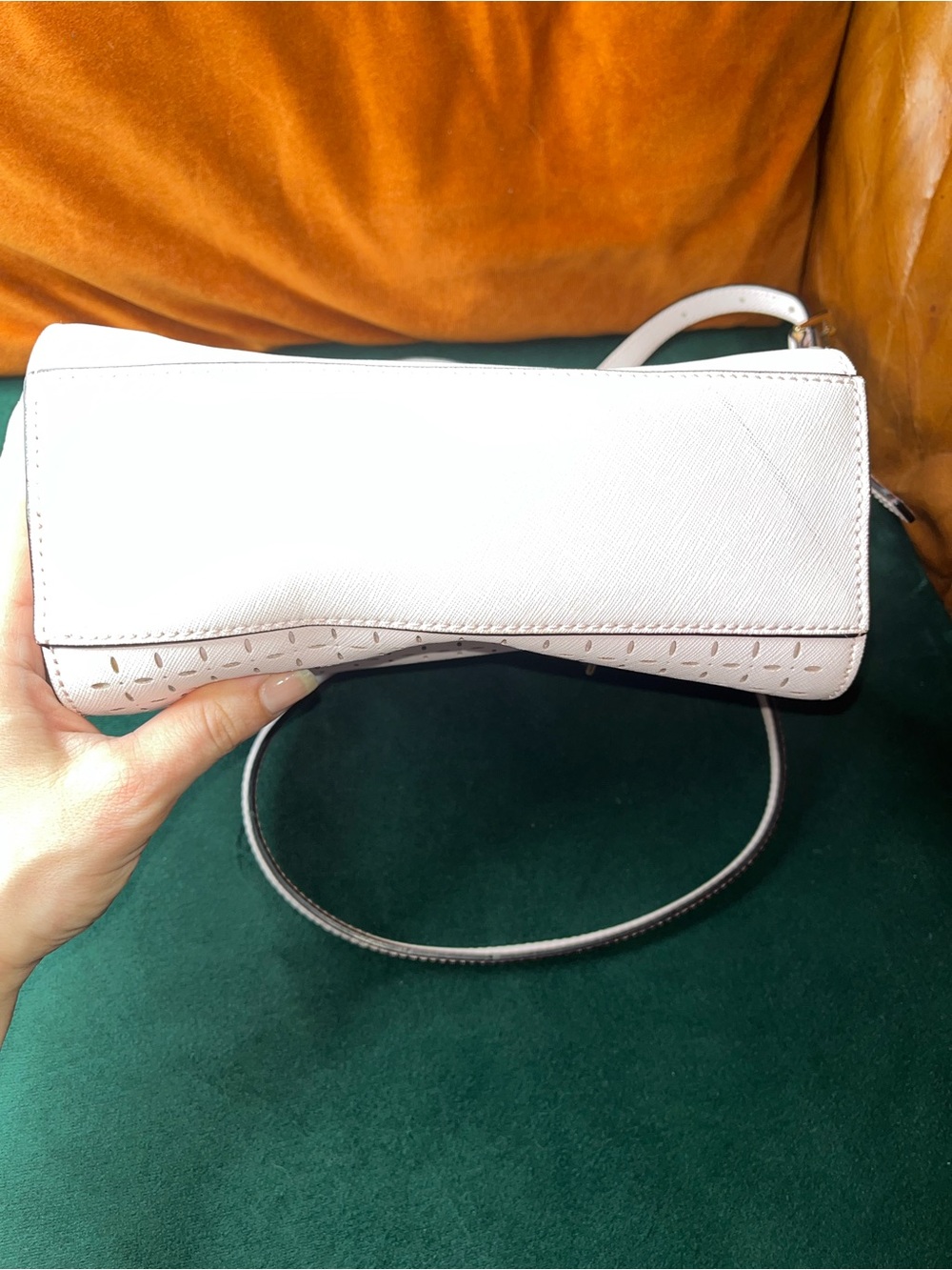 kate spade Pink Perforated Leather Tote - Picture 13 of 15